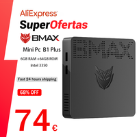 BMAX B1 plus Mini PC Intel Apollo Lake Processor N3350 Windows 10 4K 6GB 64GB BT4.0 1000M AC Wifi Mini Computer