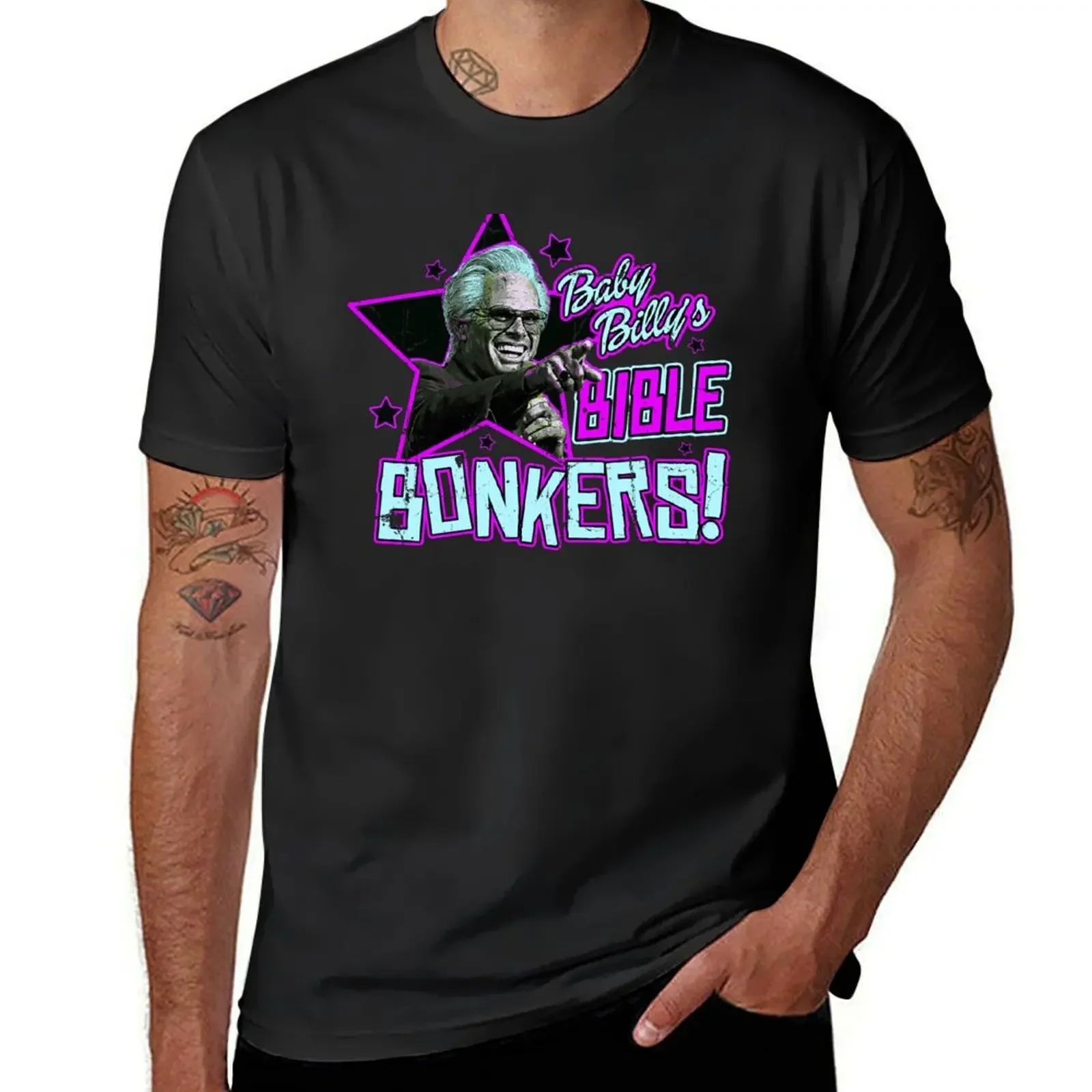 

Baby Billy Bible Bonkers T-Shirt shirts graphic anime tshirt big and tall t shirts for men