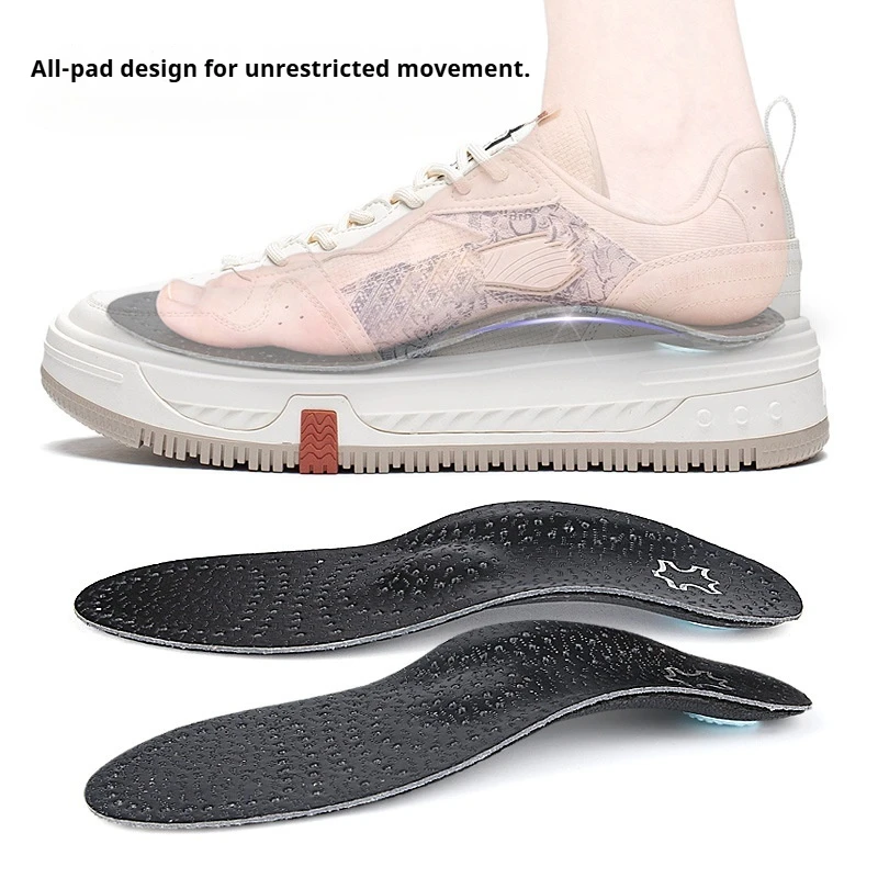 Nouvelles semelles orthopédiques pour pieds plats, soutien de la voûte plantaire, semelles en cuir pour hommes et femmes, respirantes, confortables, coussinets de chaussures, 2 pièces/4 pièces
