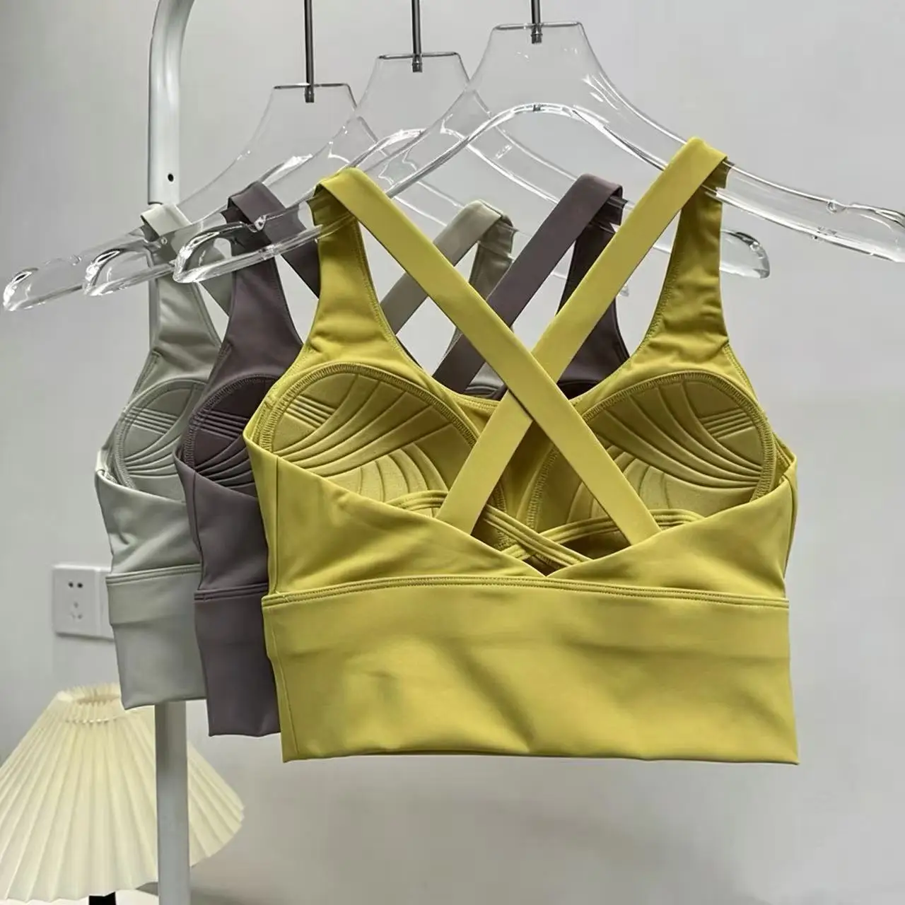 All-in-One Sport-BH-Kollektion: Hochintensiver, professioneller, stoßfester Lauf-BH für Yoga und Fitness, Sommerkleidung – Detail 13