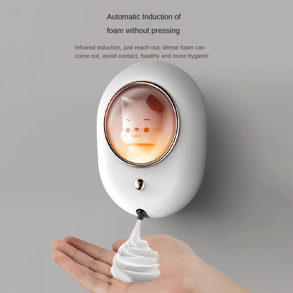 L65A-Touchless Automatic Soap Dispenser Liquid Foam Machine Wall-Mounted Infrared Sensor Electric Hands For Kid Hand Washing