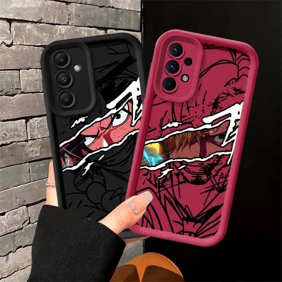 Japan One Pieces Art Line Case for Samsung Galaxy A17 A14 A13 A30 A11 A04 A15 A12 A07 A05 A20 A16 A06 A50 Phone Cover