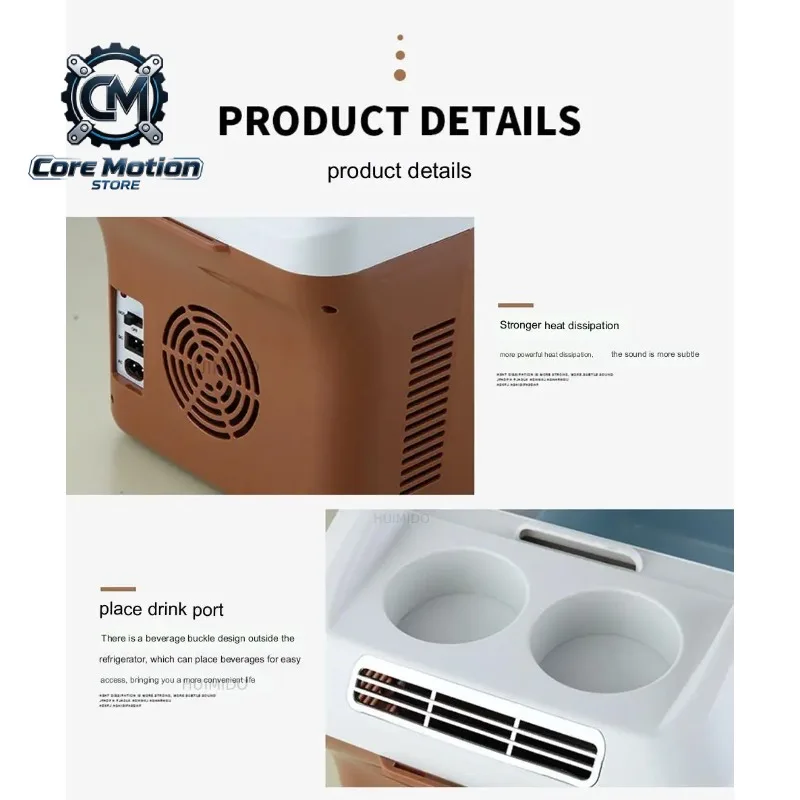 Wholesale 15L Outdoor Camping Car Fridge AC DC 12v Portable Mini Fridge Freezer Cooler Car Fridge Refrigerator with Touch Screen
