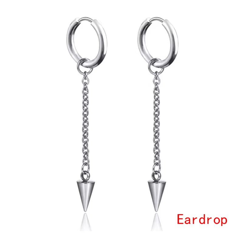 أنيمي KPop شيطان الصيادين ميرا تأثيري أقراط القوطية شرابة سلسلة ياردروب برشام قلادة الهيب هوب الأذن كليب مجوهرات الإكسسوار