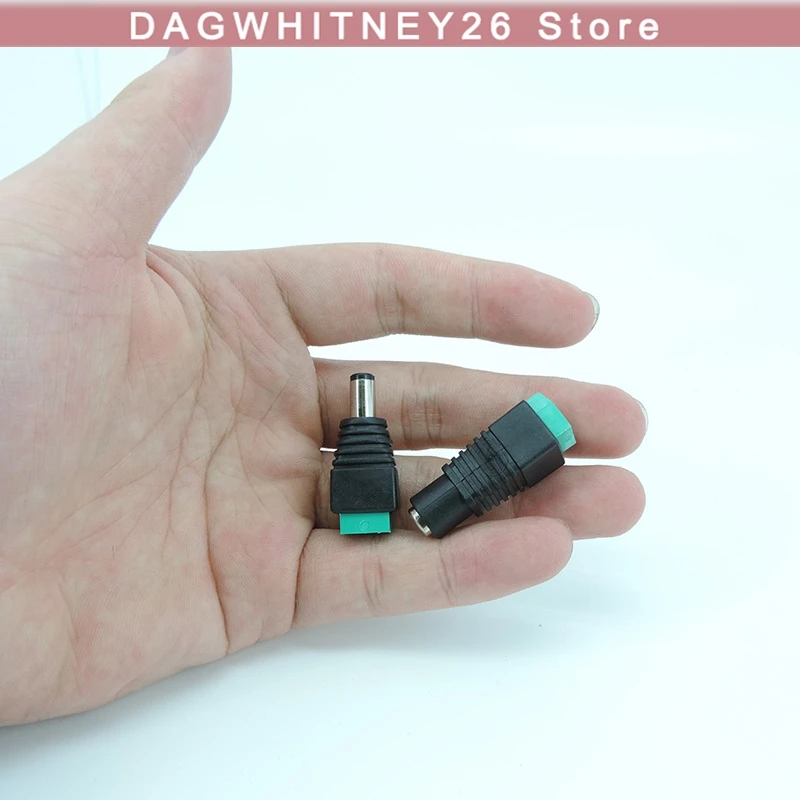 12V 2.5 x 5.5mm 5.5*2.1mm DC Power Male Plug Jack Adapter Connector for CCTV single color LED Light u