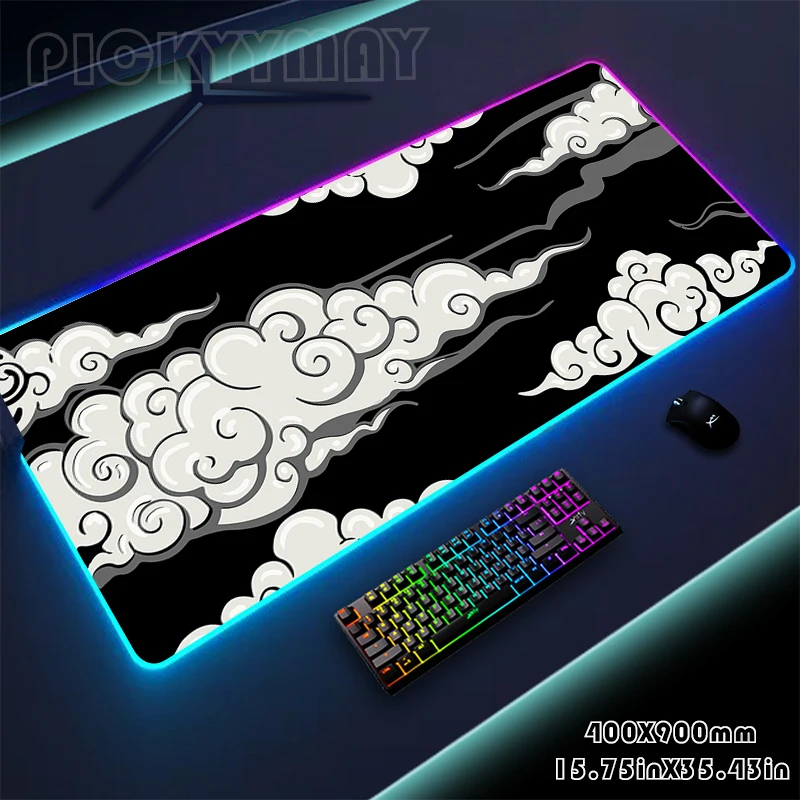 

Cloud Large RGB Gamer Mousepad Mouse Mat Gaming Desk Mat LED Keyboard Mats Luminous Desk Pads Mouse Pad For PC Mousepads