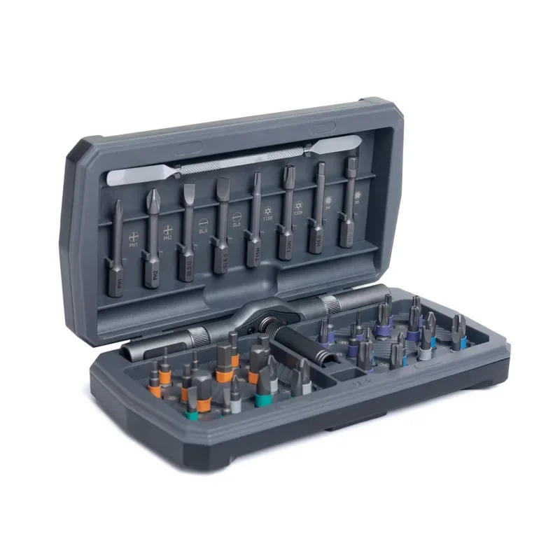 

Magnetic Screwdriver Tool Set with Magnetic Ratchet and Bits for Home Hardware Repair and Maintenance