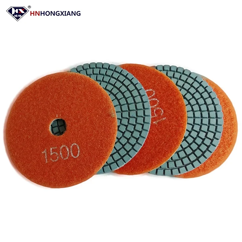 

Diamond Wet Polishing Pads 4 inch 100mm Wet Polishing 800# Diamond Polishing Pad for Marble Granite Concrete Ceramic Tile Stone