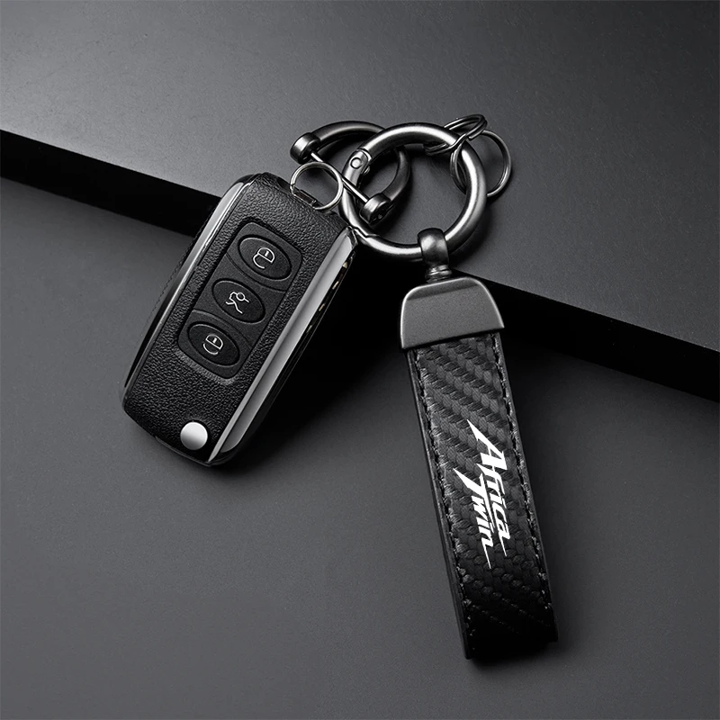 For HONDA Africa Twin CRF 1100 1000 L CRF1100L CRF1000L Accessories High-Grade Leather Keychain Motorcycle Key Ring image 4