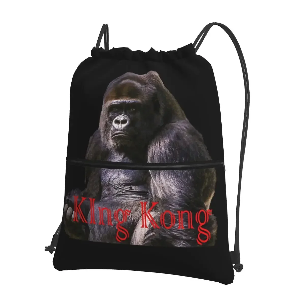 King Kong - King Kong Skull Island Backpacks Drawstring Bag Casual Drawstring Bundle Pocket Book Bags For Travel Sport Man Woman