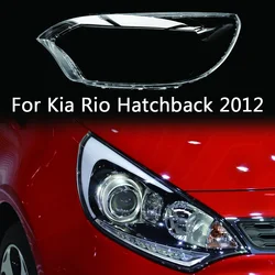 Per Kia Rio Hatchback 2012 copertura fari anteriori lente guscio faro trasparente Plexiglass sostituire paralume originale