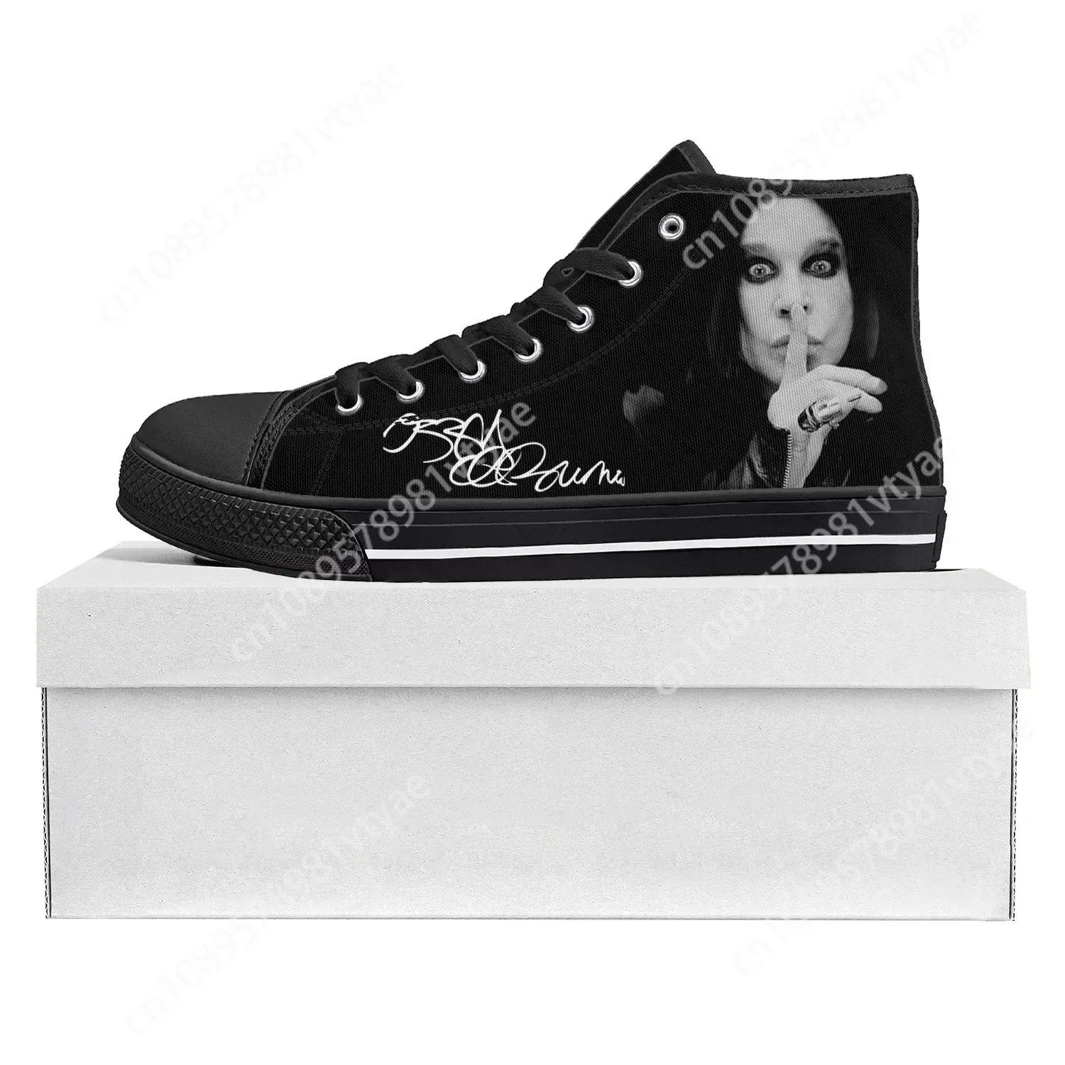 

Ozzy Osbourne Metal Rock Singer Pop High Top High Quality Sneakers Mens Womens Teenager Canvas Sneaker Couple Shoes Custom Shoe