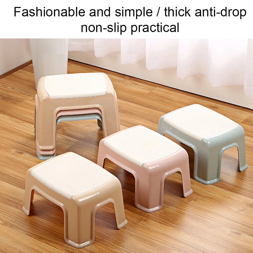 Plastic Step Stool Thick Stools Adults Children Shoe Changing Seat Home Furniture Bench Bathroom Toilet Kindergarten