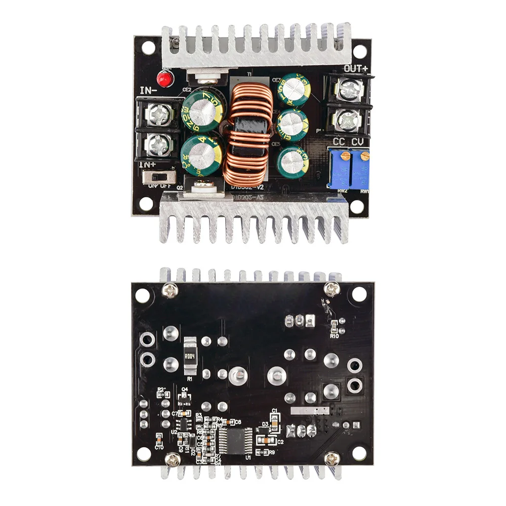 DC-DC 300W 20A Constant Current Adjustable Step Down Module Buck Converter DC 6-40V Power Voltage Board Short Circuit Protection