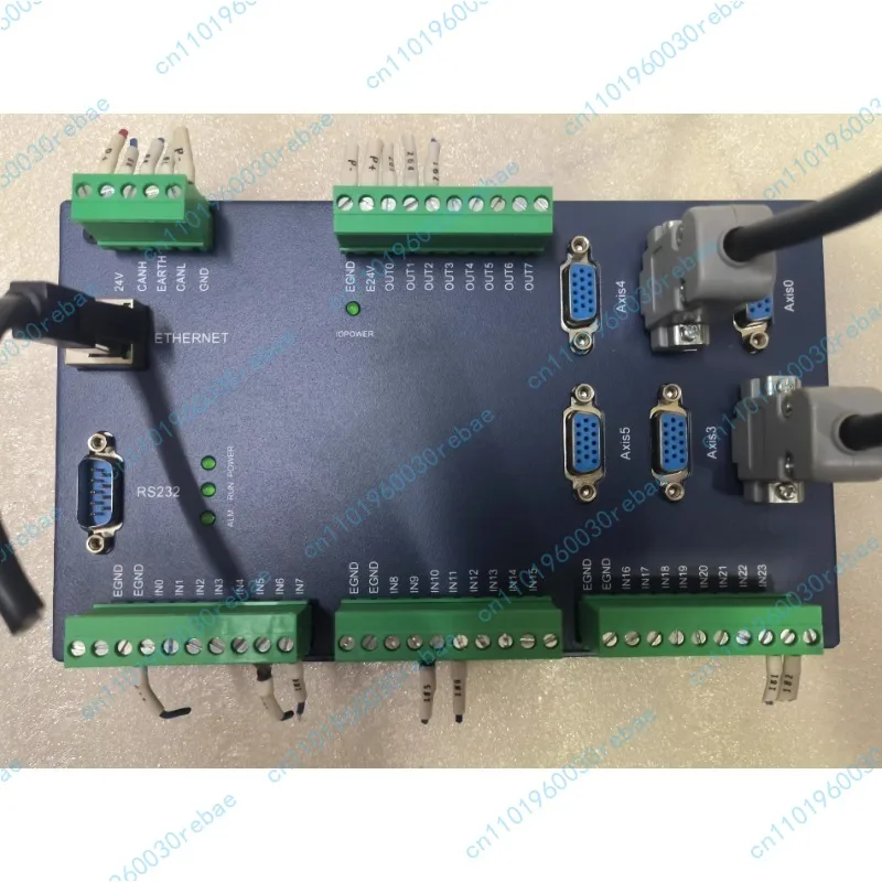 

Three-axis motion controller model 2308D, supports RS232 and Ethernet communication, 24V power supply. Tested OK