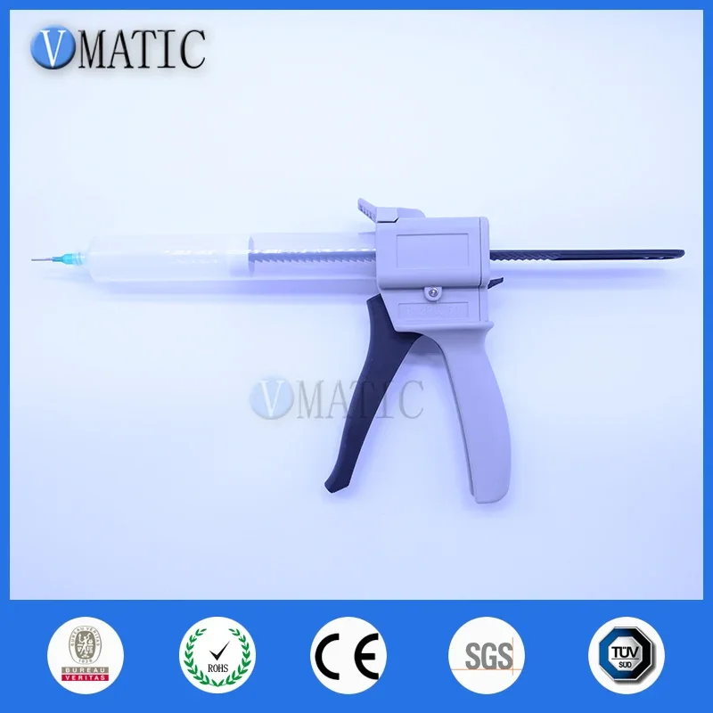 Free Shipping 55 cc 55 ml UV Glue Dispensing Cartridge Syringe Gun With Syringe & Stopper / Cover