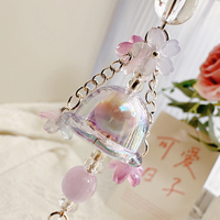 Cute Phone Charms Pendant Trendy Jellyfish Flower Lanyard Mobile Phone Strap Sweet Women Girl Key Chain Korea Fashion Jewelry