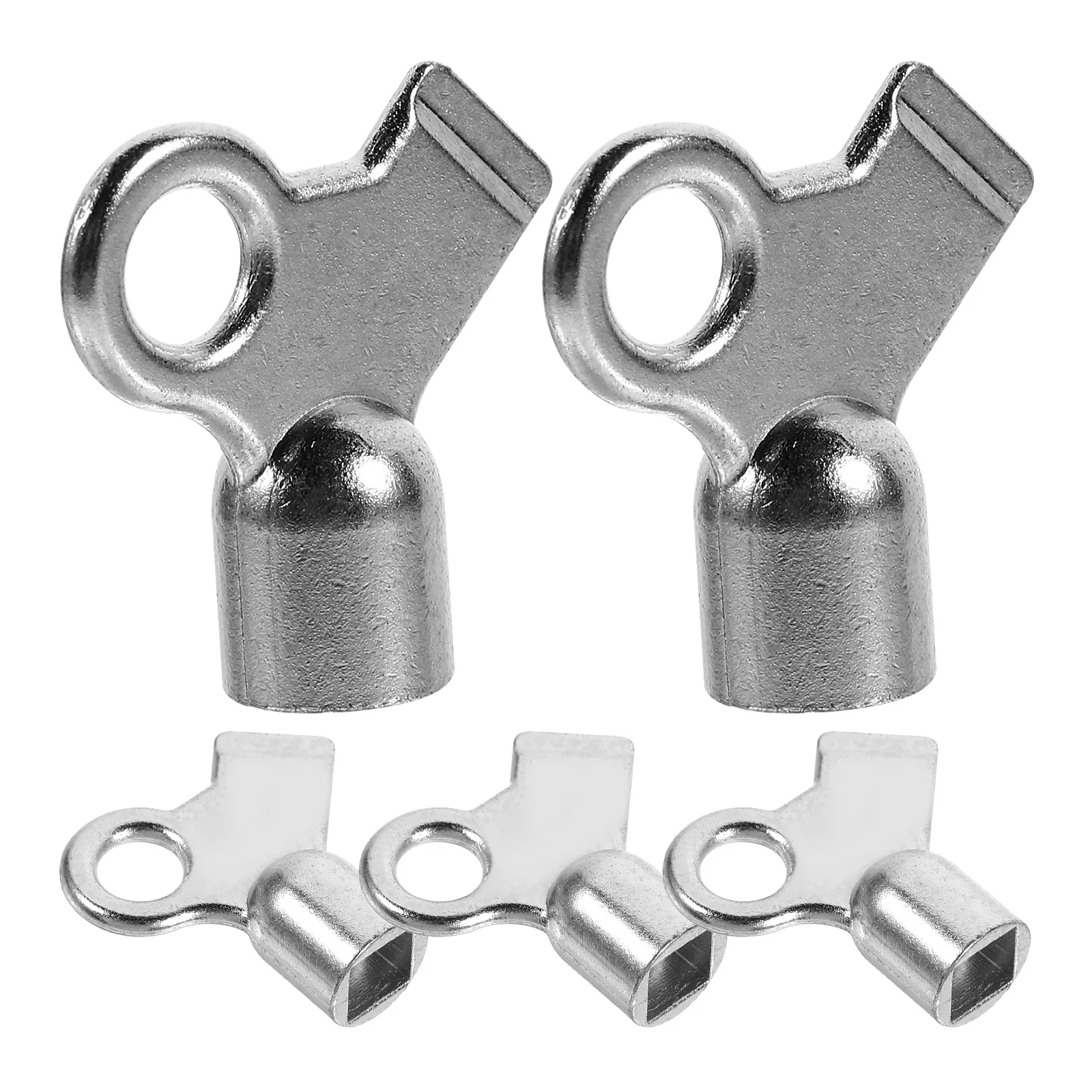 5 Pcs Water Pipe Exhaust Valve Key The Switch Radiator Overflow Aluminum Alloy Tail
