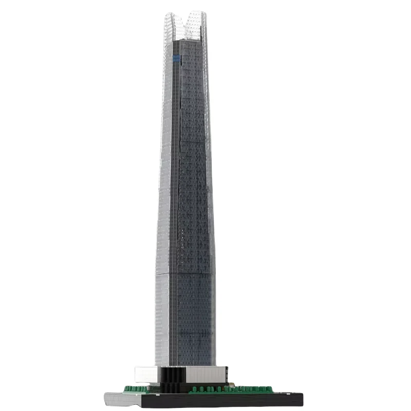 Lotte World Tower 21:650 مقياس ناطحة السحاب نموذج 10331 قطعة جزيئات صغيرة MOC مطابقة لعبة اللبنات عرض هوليدا الإبداعية