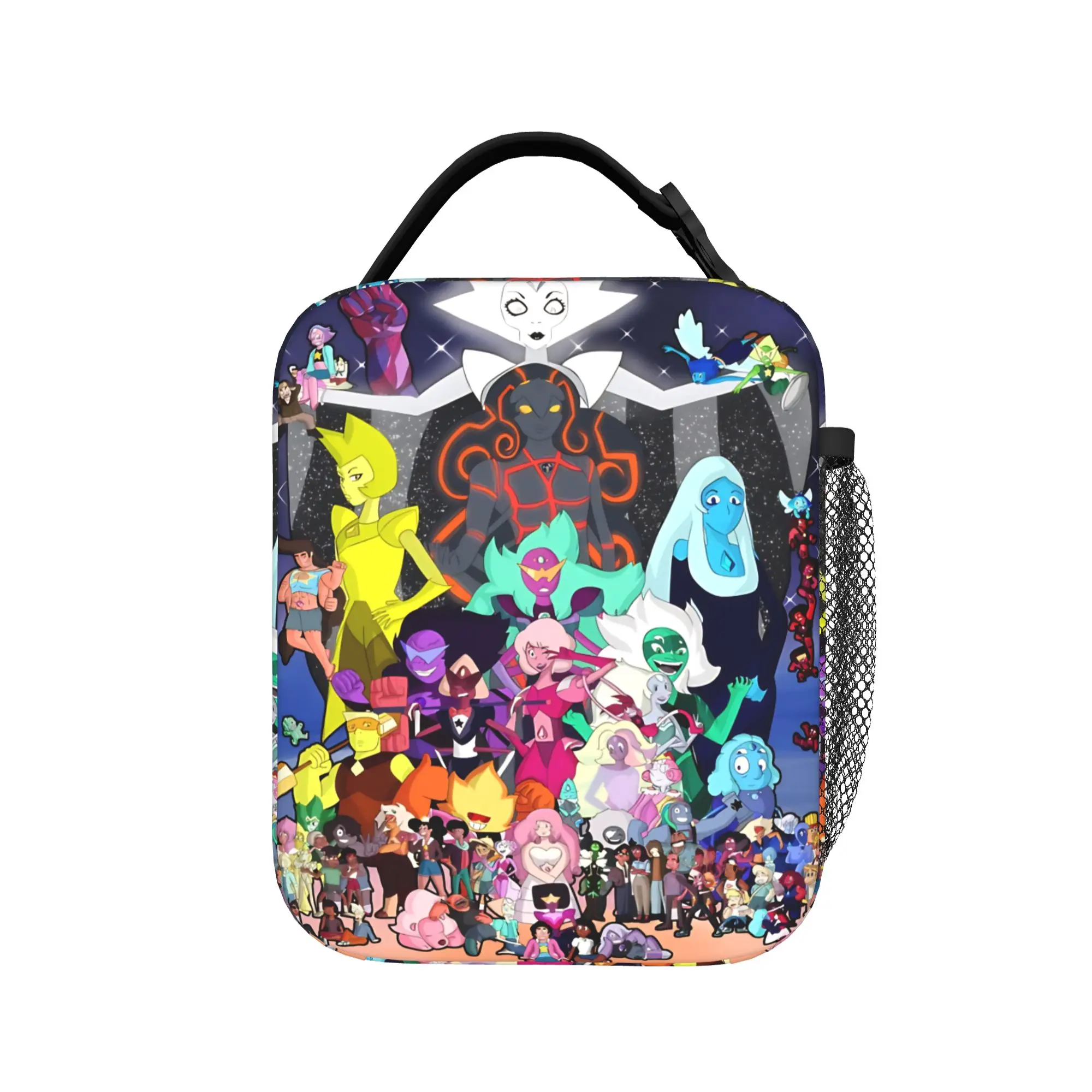 Crystal Gems Steven Universe  Lunch Bag School Lunch Box For Girl Boy  Fashion Design Tote Food Bags Oxford Portable Cooler Bag