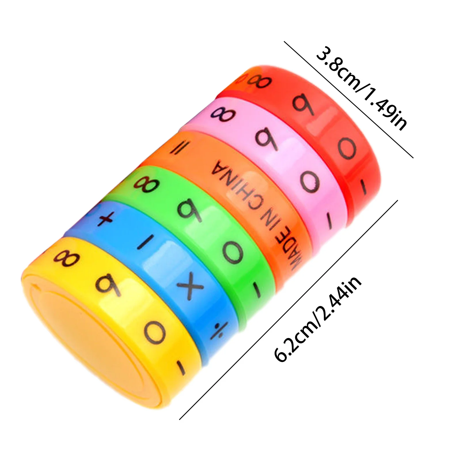 Colorful ABS Montessori Math Toys Kids Preschool Learning Educational Toys Toddlers Numbers Magic Cube Puzzle Children Math Toys