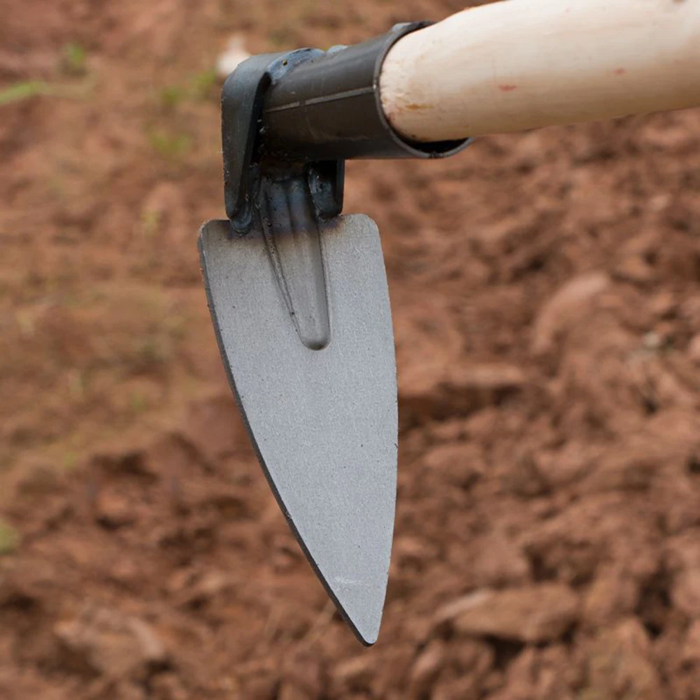مجرفة مجوفة على شكل مجرفة من الصلب المنغنيز لتوفير العمالة مع مقبض لإزالة الأعشاب الضارة وتخفيف التربة في أدوات البستنة المزرعة