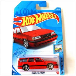 Original heiße Räder Auto gelb Volvo Immobilien Druckguss Modelle Geschenk Metall Spielzeug für Jungen Business Limousine Auto Fall