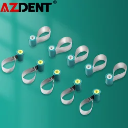 50 TEILE/SCHACHTEL Dental Matrix Bands Stahl Doppelseitig Konturiert Anatomisch Geformt