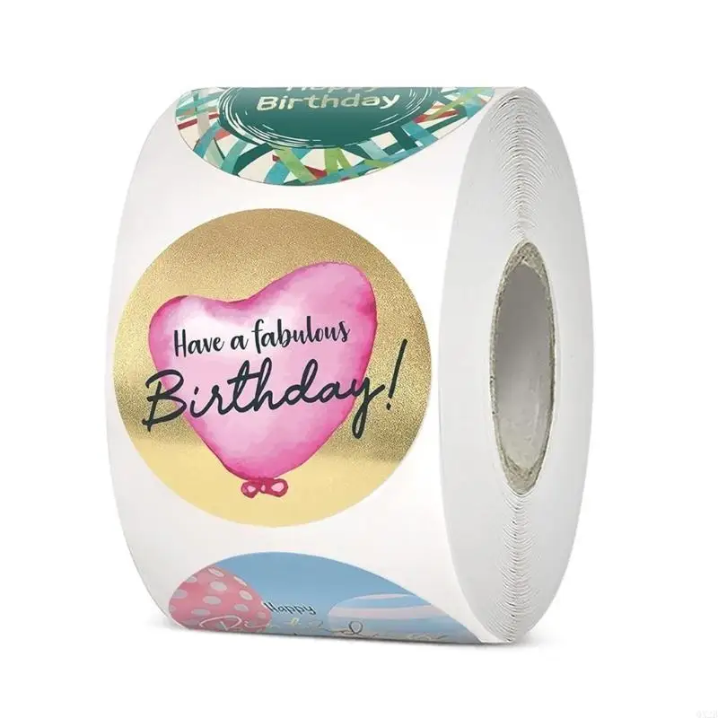 500PCS Flower Sticker 1Inch Happy Mother's Day Sticker Adhesive Wrapping Label For Seal Envelope Card Box Packaging