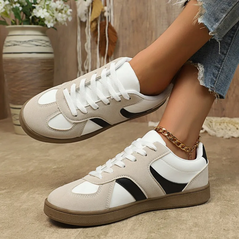 

2025 женские повседневные кроссовки, уличная удобная обувь на плоской подошве, новая весенняя прогулочная обувь на мягкой подошве, женская модная спортивная обувь с низким берцем