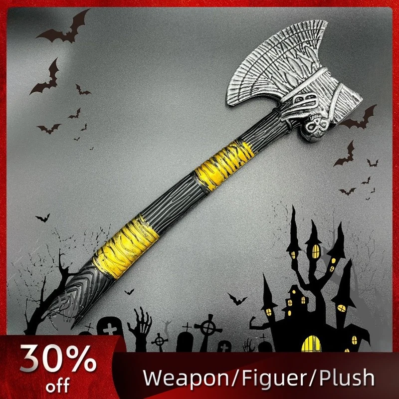 50cm/19.69in PU 해적 도끼 할로윈 모델 소품 무기 애니메이션 주변기기 파티 용품 코스프레 디스플레이 수집용 장식
