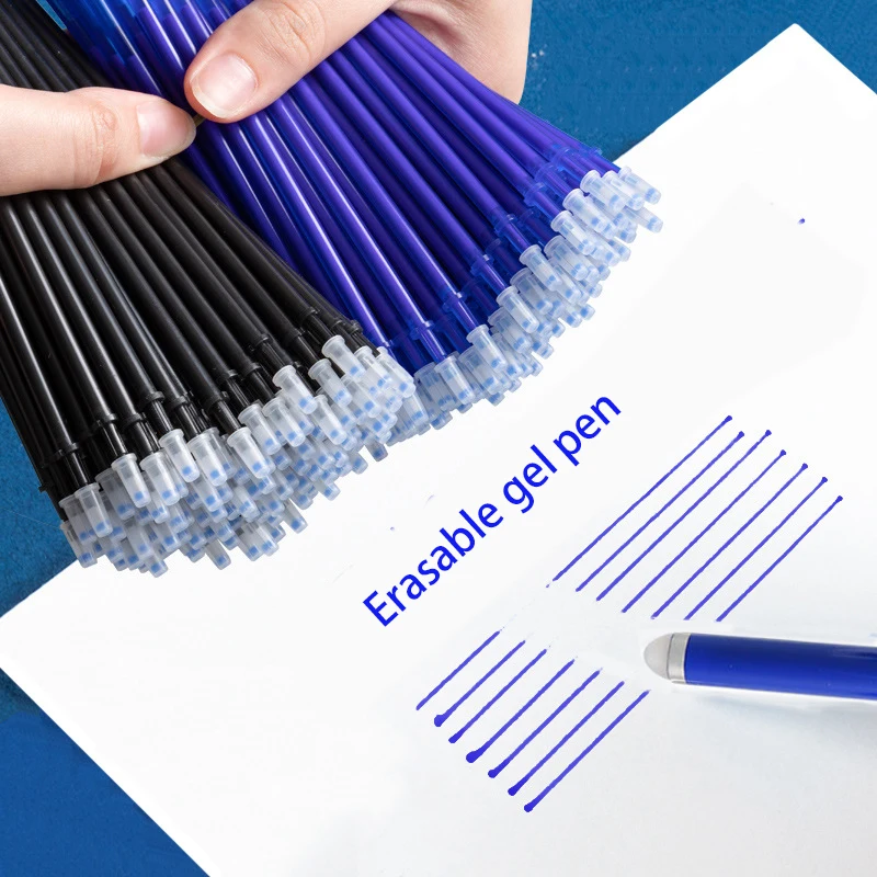 20Pcs/set Magic Erasable Pen Refills Rod 0.5mm Office Gel Washable Handle Blue Black Red Ink School Writing Stationery