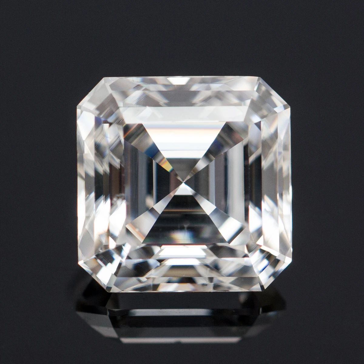 D Color VVS1 3EX Asscher Cut Moissanite Stone with GRA Certificate Moissanite Loose Stone Moisanite Gemstone Pass Tester