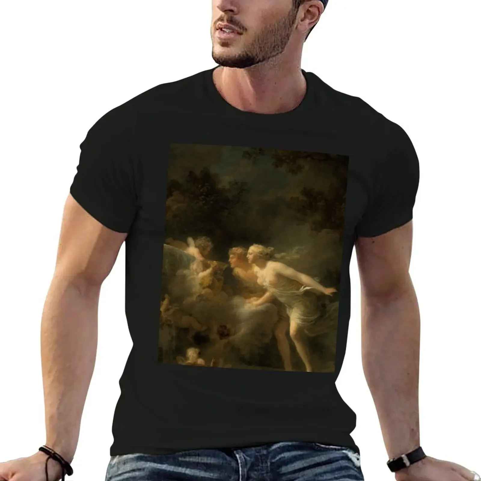 Jean-Honoré Fragonard Fountain of Love T-Shirt cute clothes oversized graphic tee sublime t shirt men 100℅ cotton