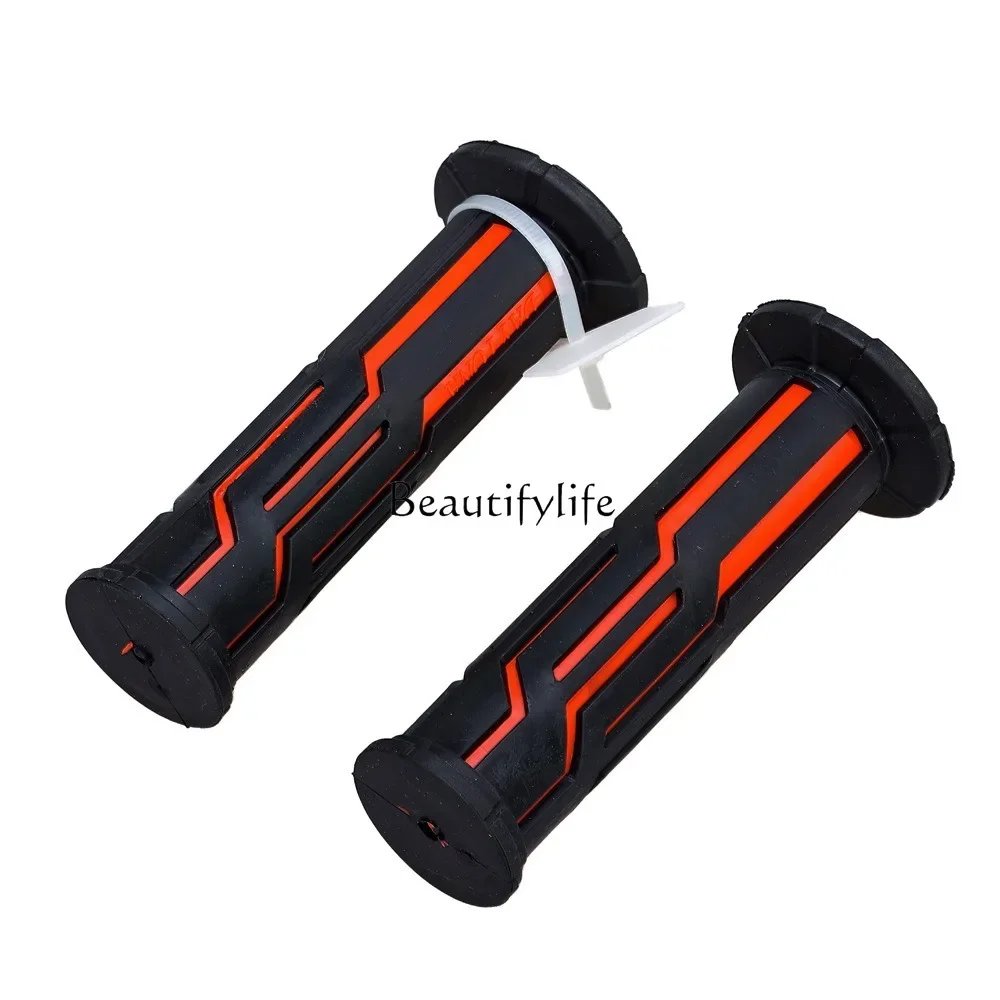 

JJ partsMotorcycle modification hand grip hand handle glue two-color grip donut super soft hand grip