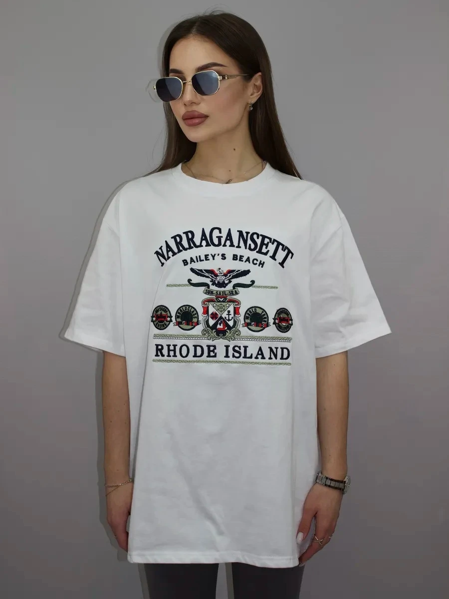 Loose Printed Cotton T-irt Faionable Casual Top Women's Summer ort Sve round Ne Basic Sle Creative Pattern