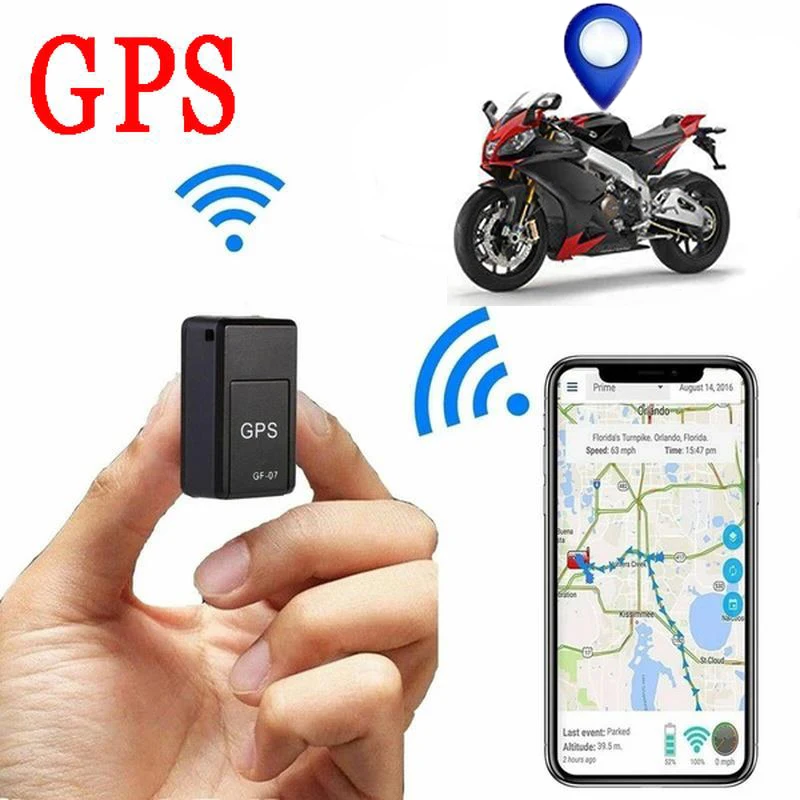 2023 GF-07 GPS Tracker Motorcycle Positioner  Anti-lost Locator for Tracer 900 Gt V85Tt Moto Guzzi E-Cigarette K1600Gtl