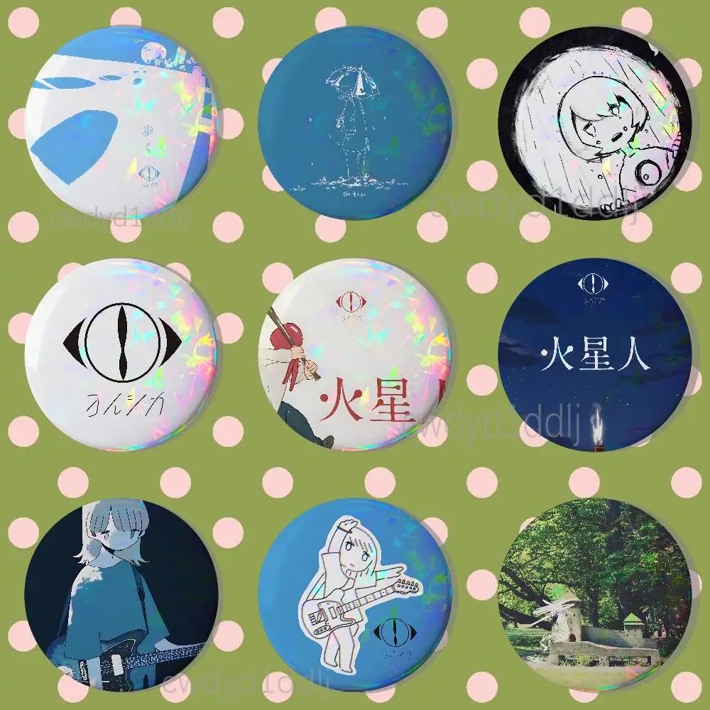 Y-Yorushika Band Japanese Badge Brooch Figure Lapel Pins Clothes Backpack Fashion Cute Collection Decoration Display