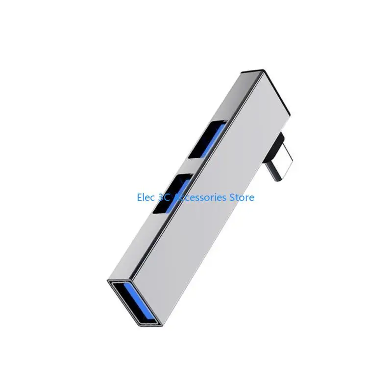 Y51A USB Type C Hub 2 USB2.0, 1 USB3.0 Adapter for Enhances Laptop Functionality