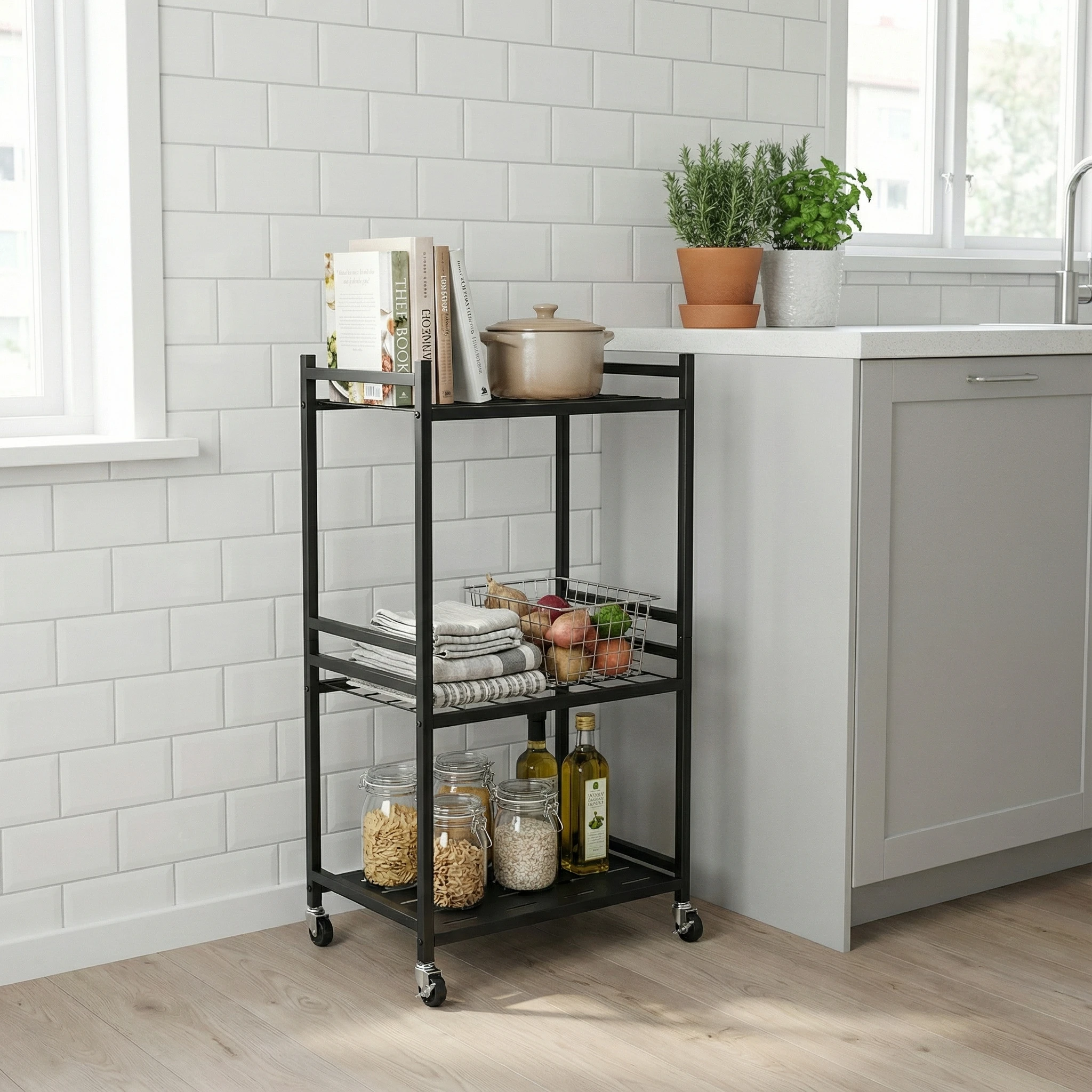 Heavy Duty Garden Tool Rack With Storage Hooks, Rust Proof Metal Stand For Garage, Balcony And Outdoor Organization