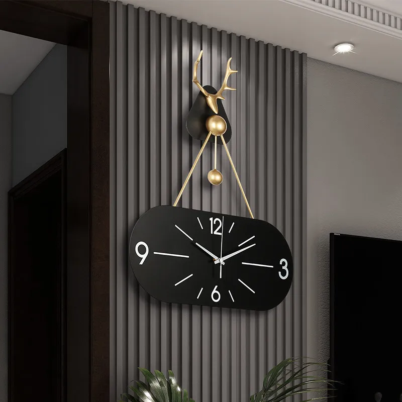 Design Creative Wall Clocks Minimalist Aesthetic Nordic Luxury Wall Clocks Modern Living Room Horloge Murale Room Decorations