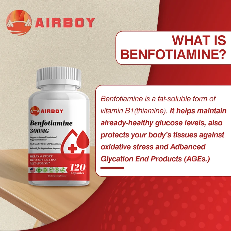 Benfotiamine - Helps Maintain Healthy Glucose Metabolism and Supports Nervous System Health