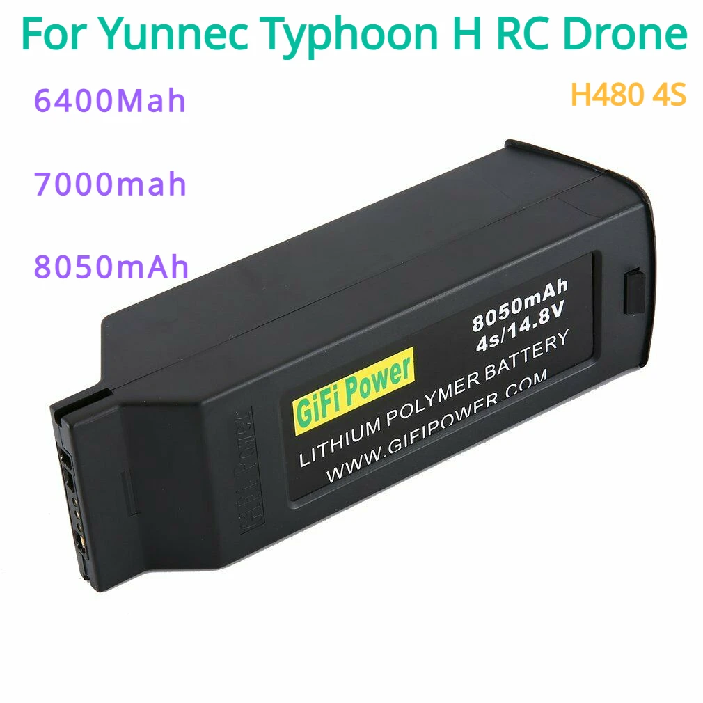 For Yunnec Typhoon H RC Drone H480 4S 6400Mah / 7000mah/8050mAh Battery