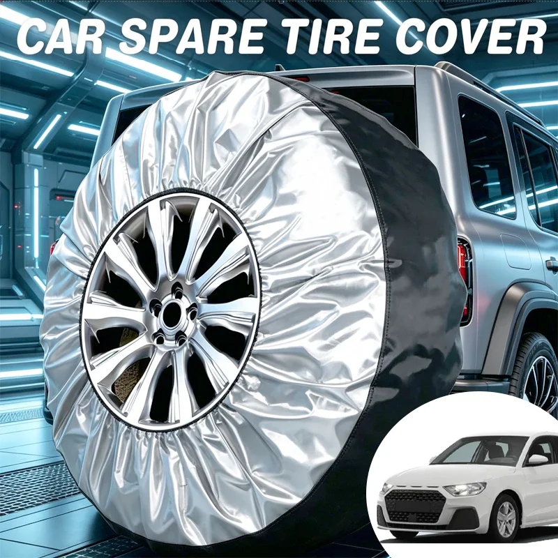 

For Audi A3 A4 A5 A6 Q3 Q5 S3 S4 RS3 RS4 B7 B8 Q2 Q7 S5 S6 RS5 RS6 4PCS Car Tire Cover Spare Wheel Dustproof Protector