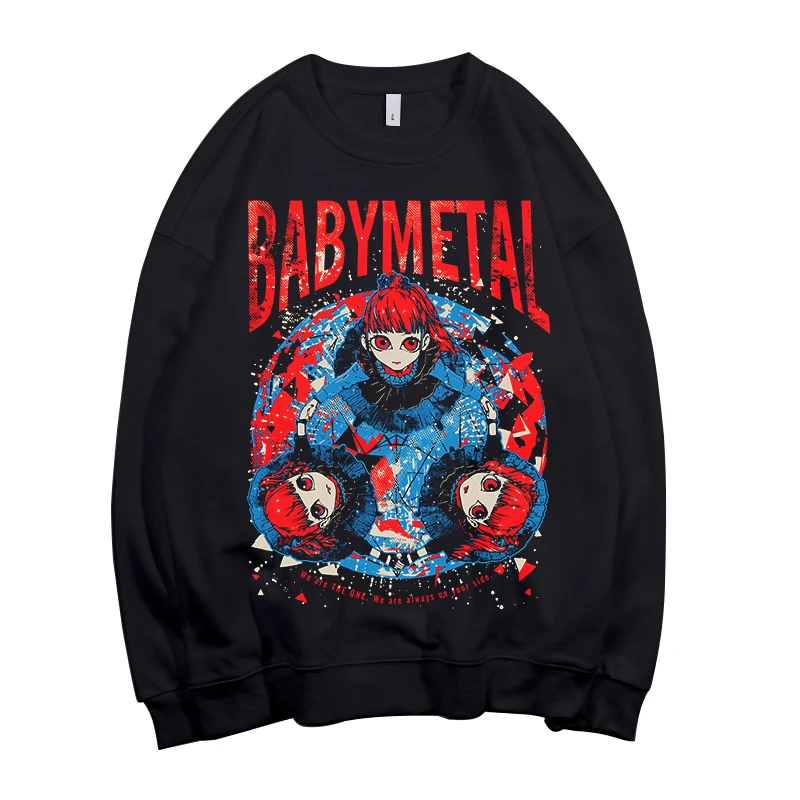 

BABYMETAL Japanese Rock Style Heavy Mental Sweatshirts Pullovers Men/women Long Sleeve Hoodies Harajuku Streetwear Clothes