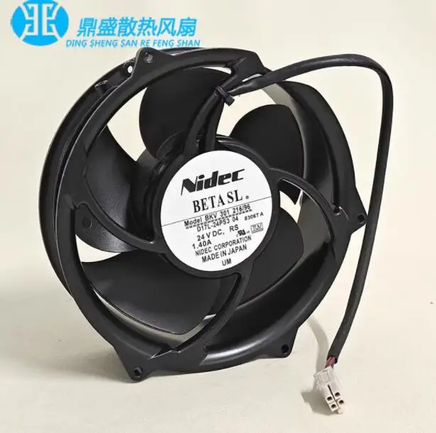 

Nidec D17L-24PS3 04 BKV 301 216/96 DC 24V 1.40A 172x172x51mm 4-Wire Server Cooling Fan