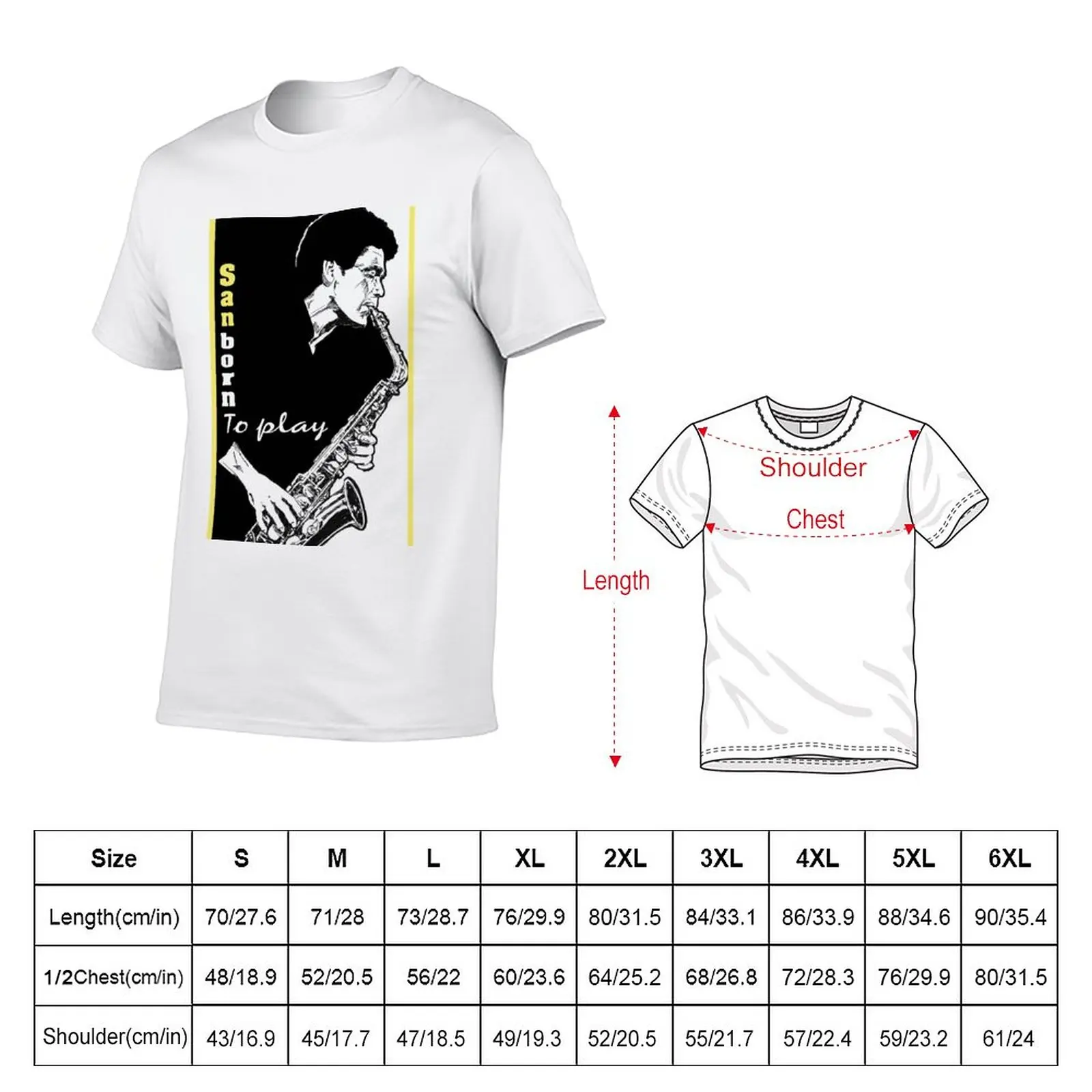 New David Sanborn T-Shirt plus size tops vintage t shirt t shirts for men pack