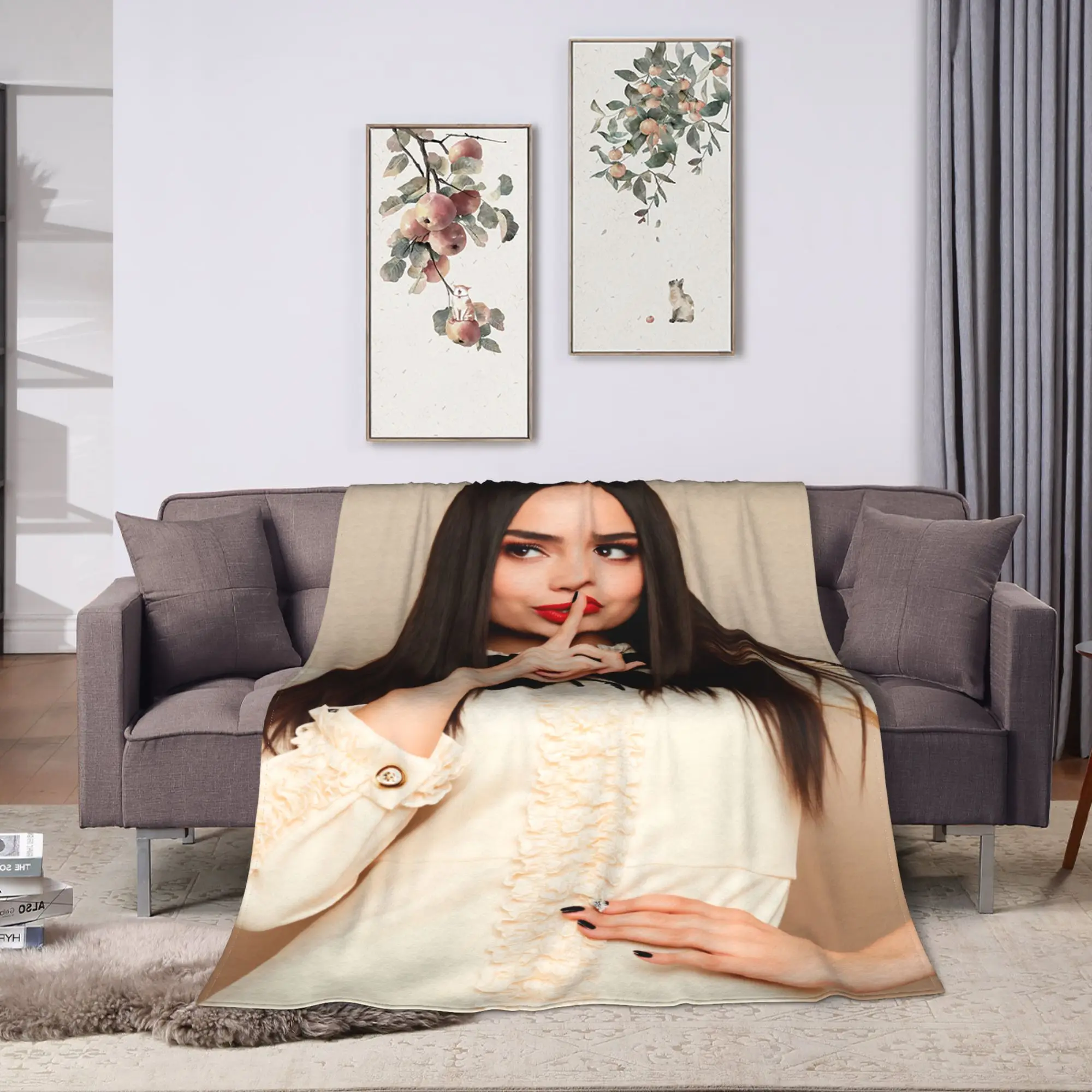 Actor Sofia Carson  Blanket Quality Super Soft  Bedding Throws Spring Child Bedroom Novelty Bedspread
