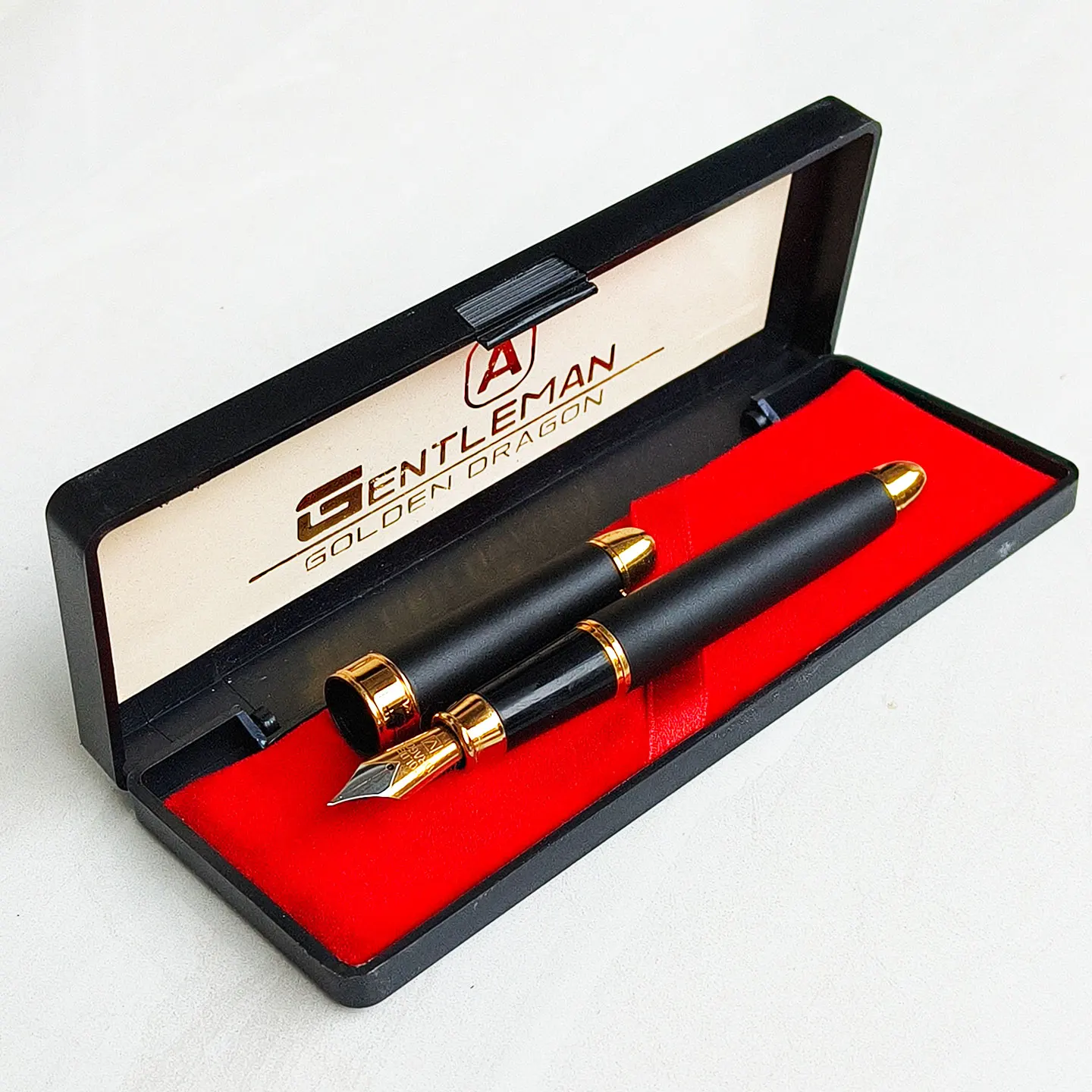 

Chinese Dandong Black Matte Vintage Copper Pen 1990s Style Rare Antique Writing Tool Collectible