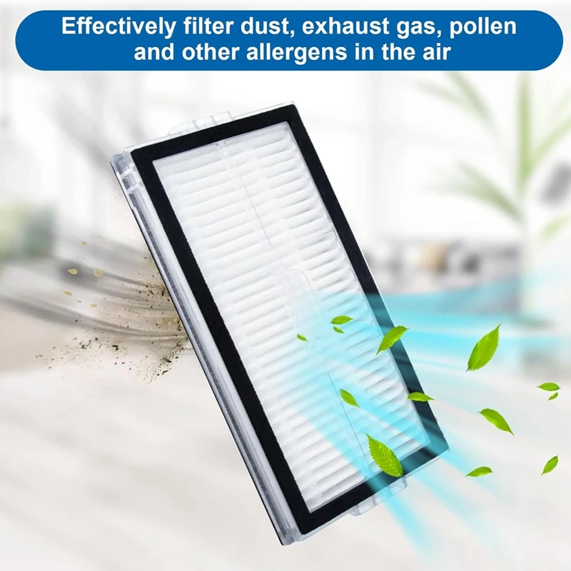 4 Pack Replacement HEPA Filter for Saros 10R Robot Vacuum Cleaner Accessories